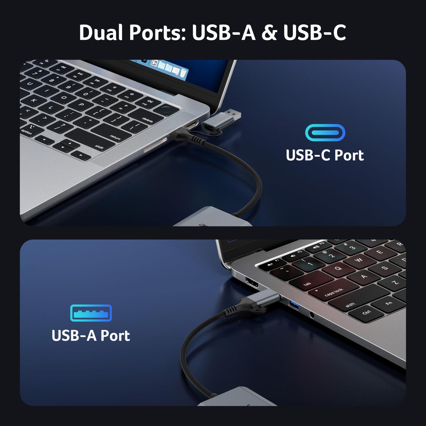 Acer CFexpress Type B Card Reader, 10Gbps USB 3.2 Gen 2 CF Express Type B Card Adapter, 2-in-1 USB-C&USB-A CFB Card Reader Compatible with iPhone