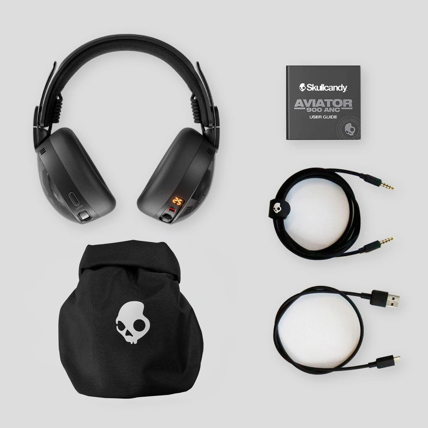Skullcandy Aviator 900 ANC Wireless Over-Ear Bluetooth Headphones, THX Spatial Audio with Head Tracking, Adaptive Noise Cancelling, Up to 60 Hours…