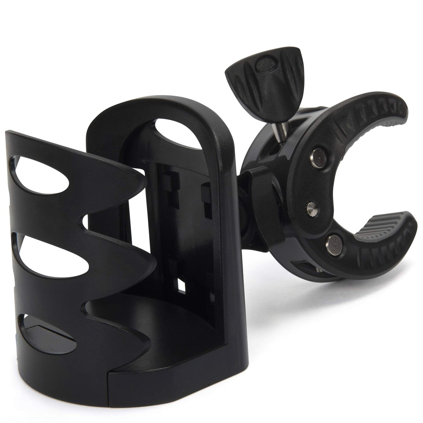 Crescendo CR-25 Drink Bottle Holder - Cup Caddy - Water, Other Beverage - Mount Clamp Accessory for Mic Stand, Handle Bar, Pole, Music or Microphone