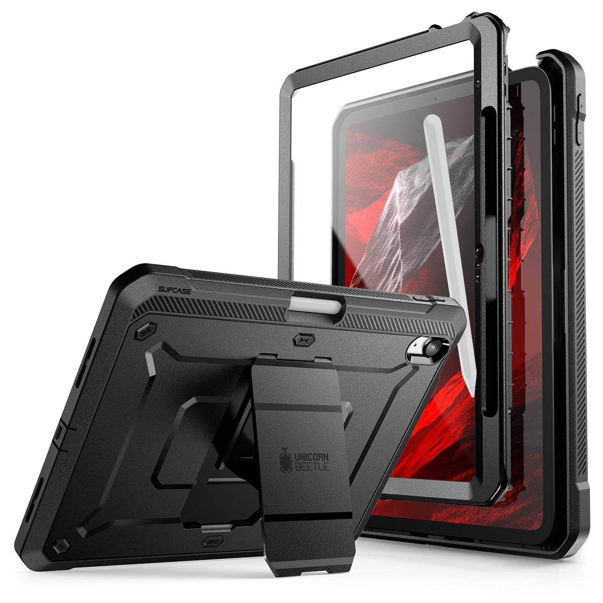 SUPCASE for iPad 11th Gen A16 11" 2025 Case with Screen Protector, Black