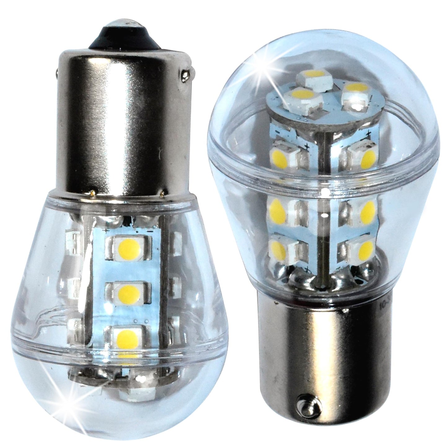 HQRP 2-Pack Headlight LED Bulb Compatible with Craftsman DGS6500 DGT6000 LT1000 LT2000 LT2500 LT4000 T110 T120 T130 T150 T2600 YT4000 YT4500 YTS3000