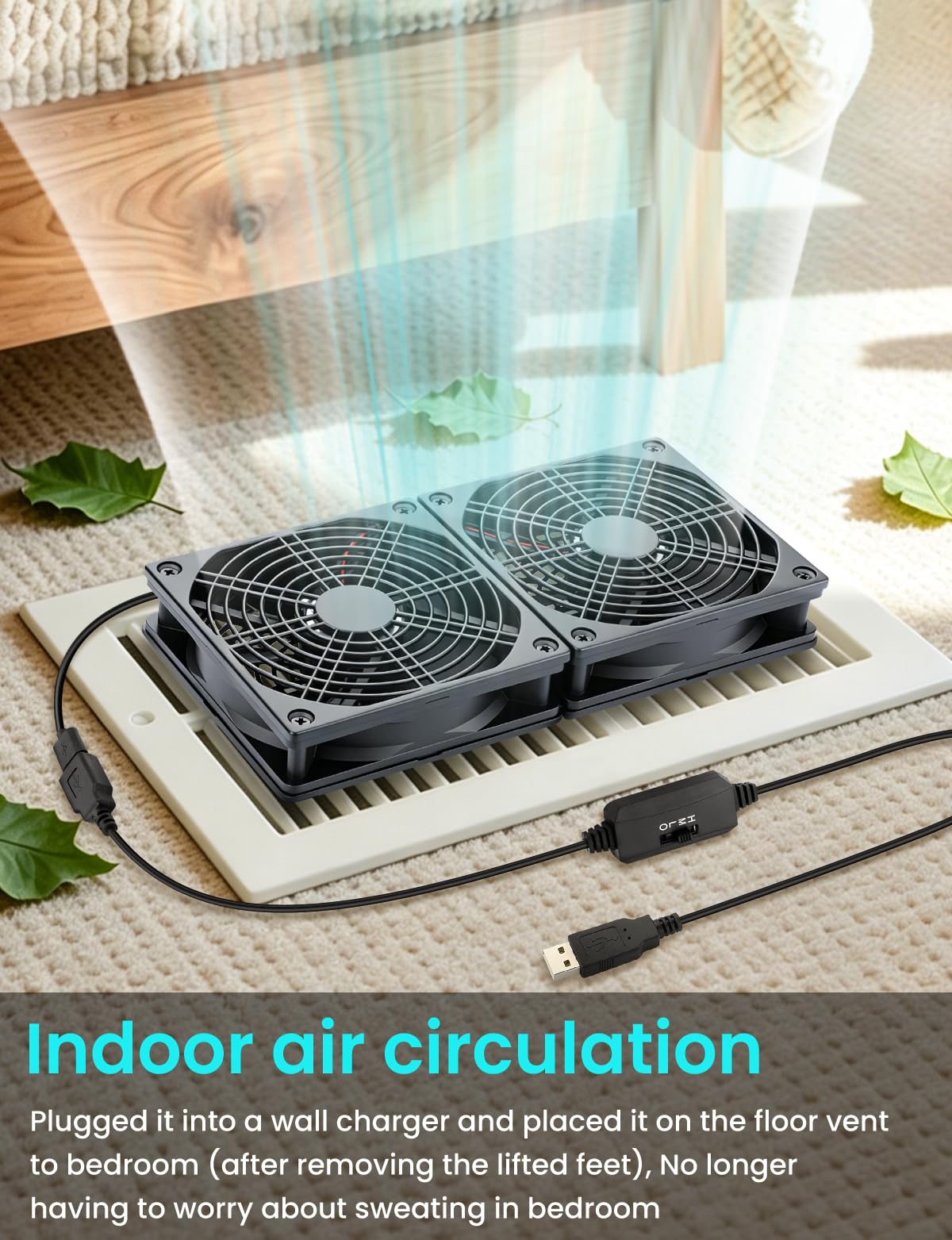 Wathai High Airflow Router Cooling Fan for Computer Cooler TV Small Box DC 5V USB Power 120mm 240mm Fan with Multi Speed Controller