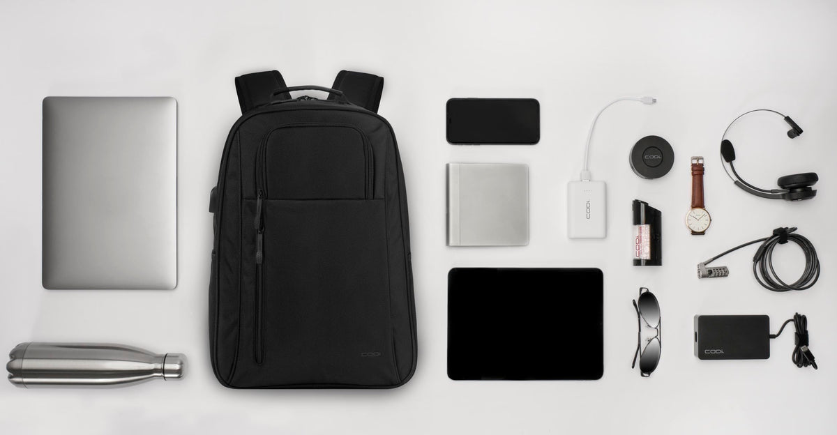 CODi Fortis 16" Laptop Backpack - Eco-Friendly Business Backpack with USB Charging Port, Recycled Materials, Padded Laptop Compartment, Anti-Theft