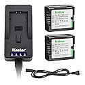 Kastar LED Super Fast Charger & Camcorder Battery X2 for Panasonic CGR-DU06 CGA-DU07 CGR-DU07 NV-GS330 GS508 MX500 PV-GS180 GS400 GS500 SDR-H48 H250