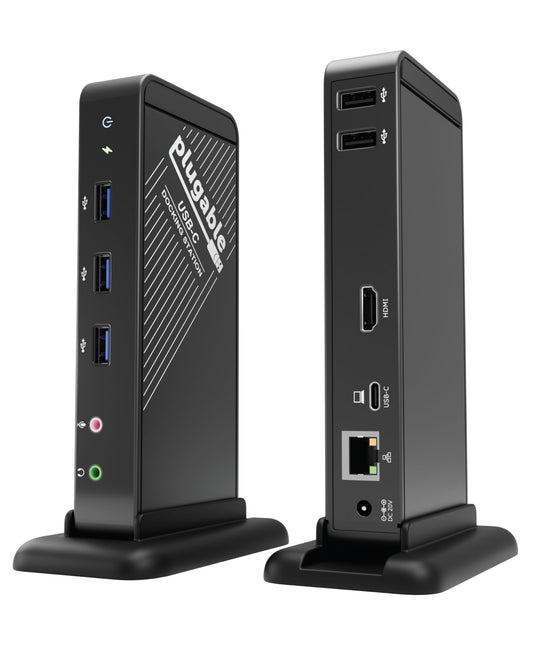 Plugable USB-C Dock with 4K HDMI and 60W Charging, Driverless