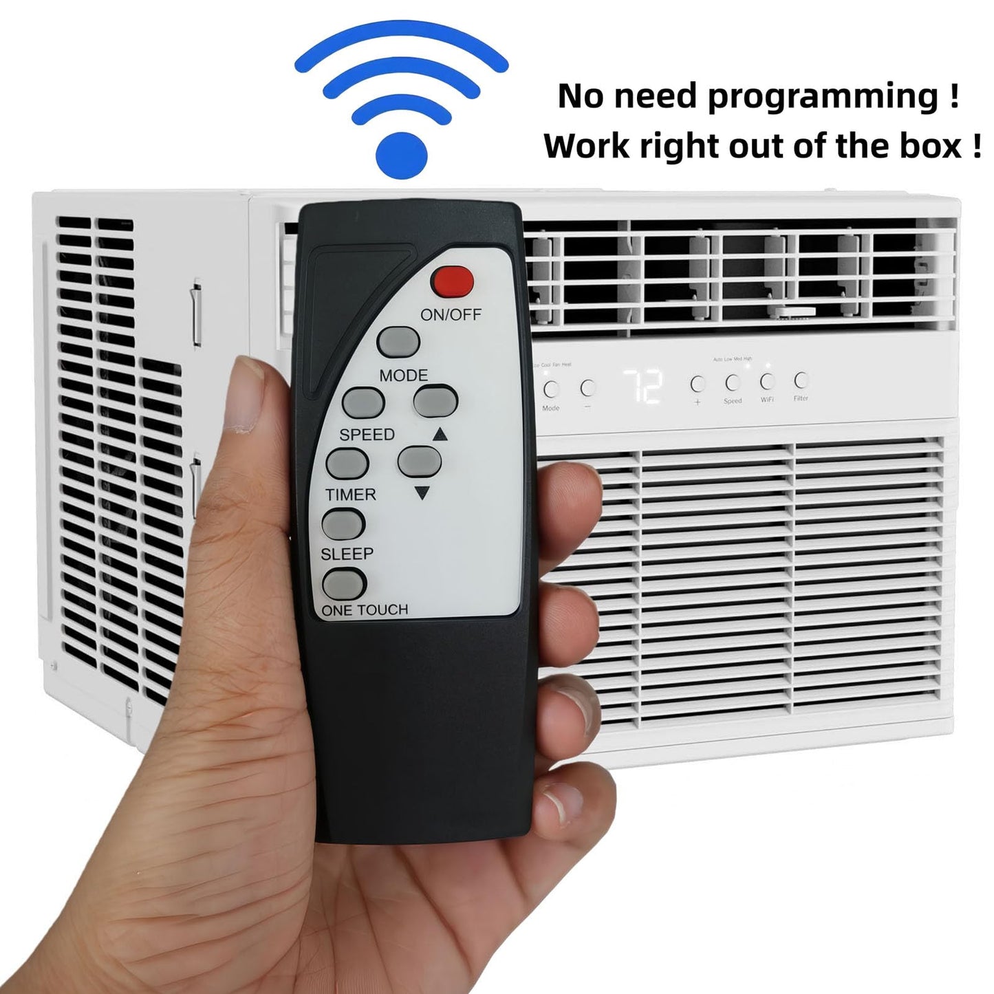 Replacement Remote Control for Koldfront Window Air Conditioner Remote Control WAC8001W WAC12001W WAC18001W WAC25001W WTC8001W WTC12001W