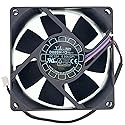 D80SH-12 Cooling Fan M-GP2 for YaLnFAN, DC12V 0.30A 2.16W 80X80X25mm 2-Wire 2-pin Power Supply Chassis Cooling Fan