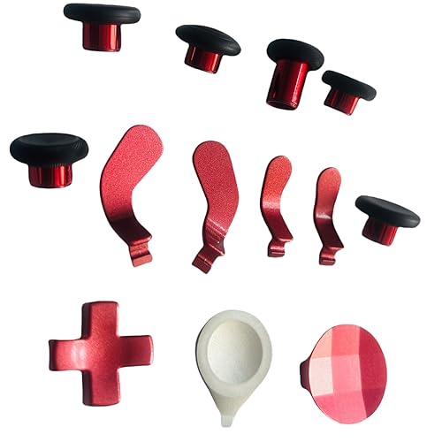 DigiKree 14 in 1 Metal Thumbsticks Accessories Kit for Xbox One Elite Series 2 Controller,Gaming Replacement Parts with Metal Mod 6 Swap Joystick, 4