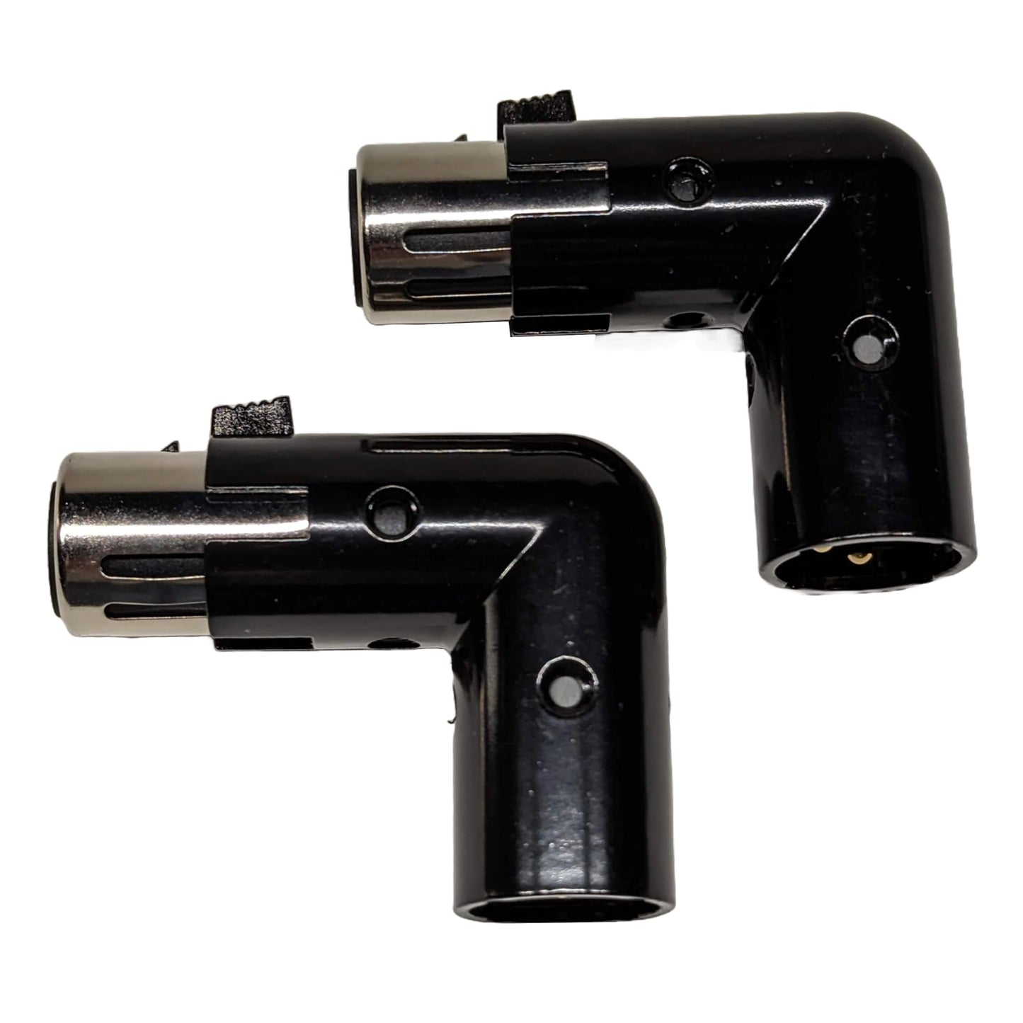 Milestock 2-Pcs 3-PIN XLR Angle Adapter Adjustable Male to Female, XLR 90 Degree, 4 Adjustable Angle Positions