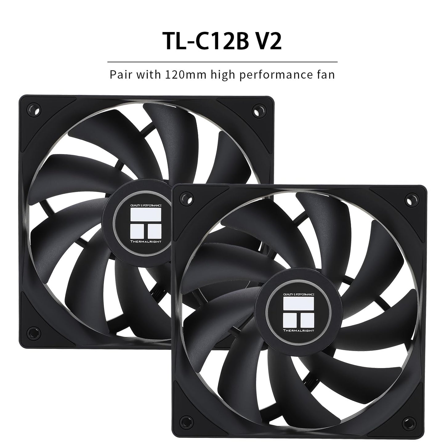 Thermalright Phantom Spirit 120 SE Black CPU Cooler,Dual TL-C12B V2 PWM Fans and Double Towers, 7 Heat Pipes Heatsink Cooler,for AM4/AM5&Intel