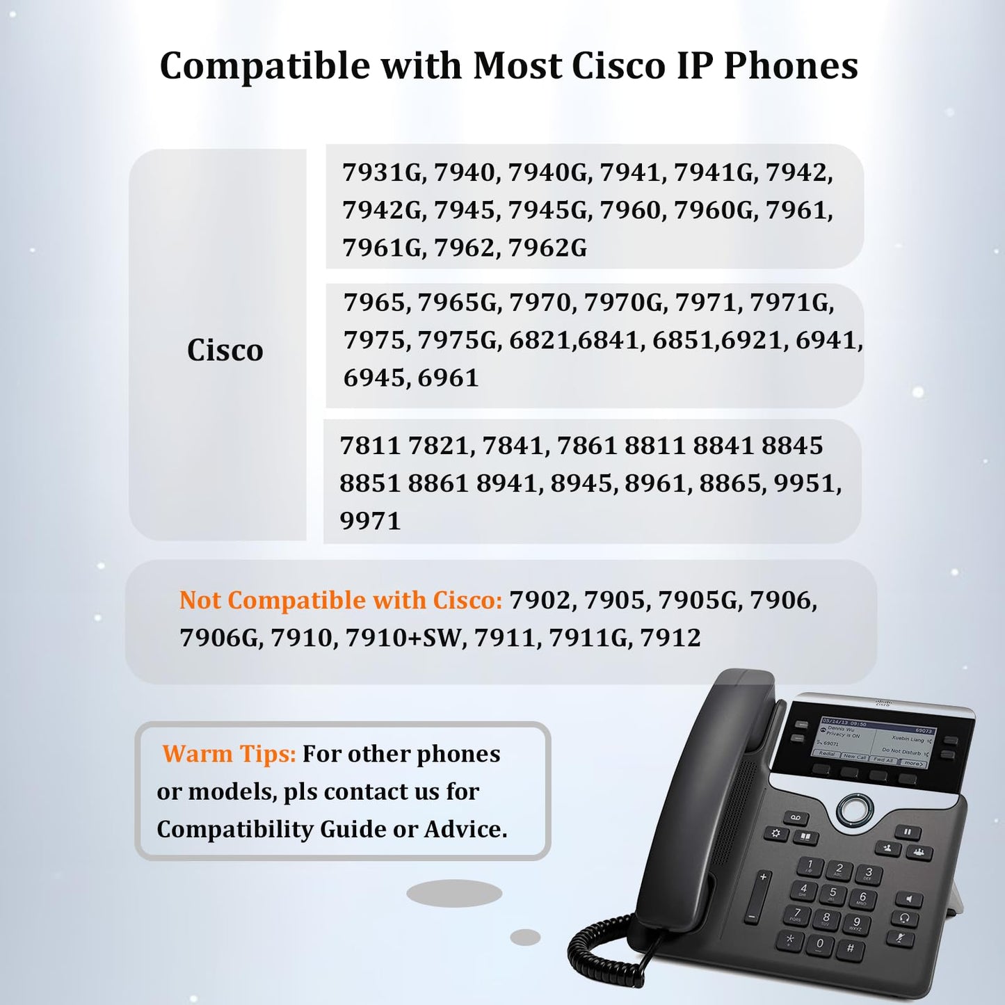 Callez RJ9 Cisco Phone Headset for Office Phone with Noise Cancelling Microphone & Mute Switch, Telephone Headset Compatible with Cisco IP Phones 7821