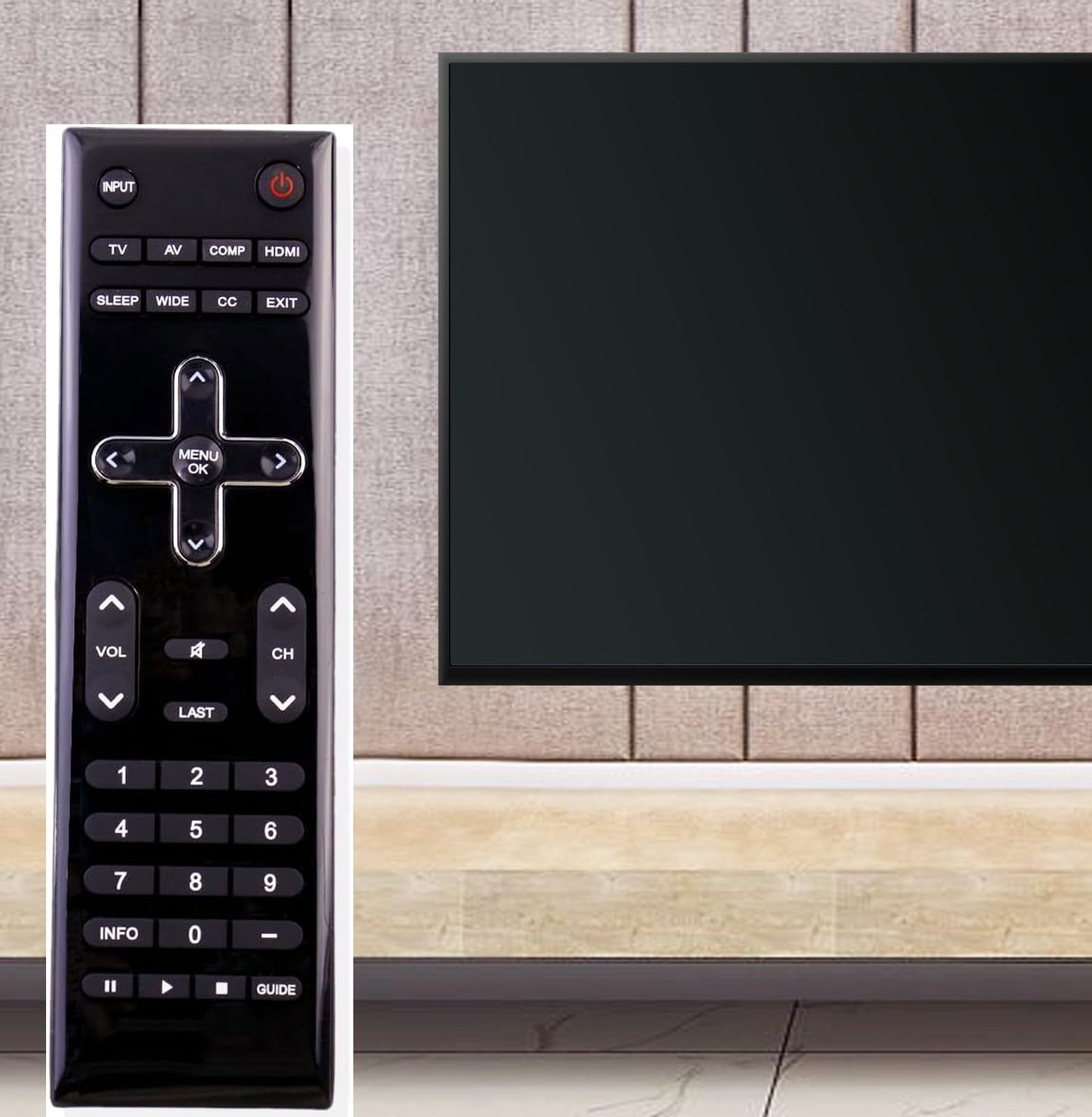 New VR10 Replace Remote Control fit for Vizio TV LCD Television LCD HDTV E320VA E321VA E370VA E420VA E371VA E421VA E470VA E550VA