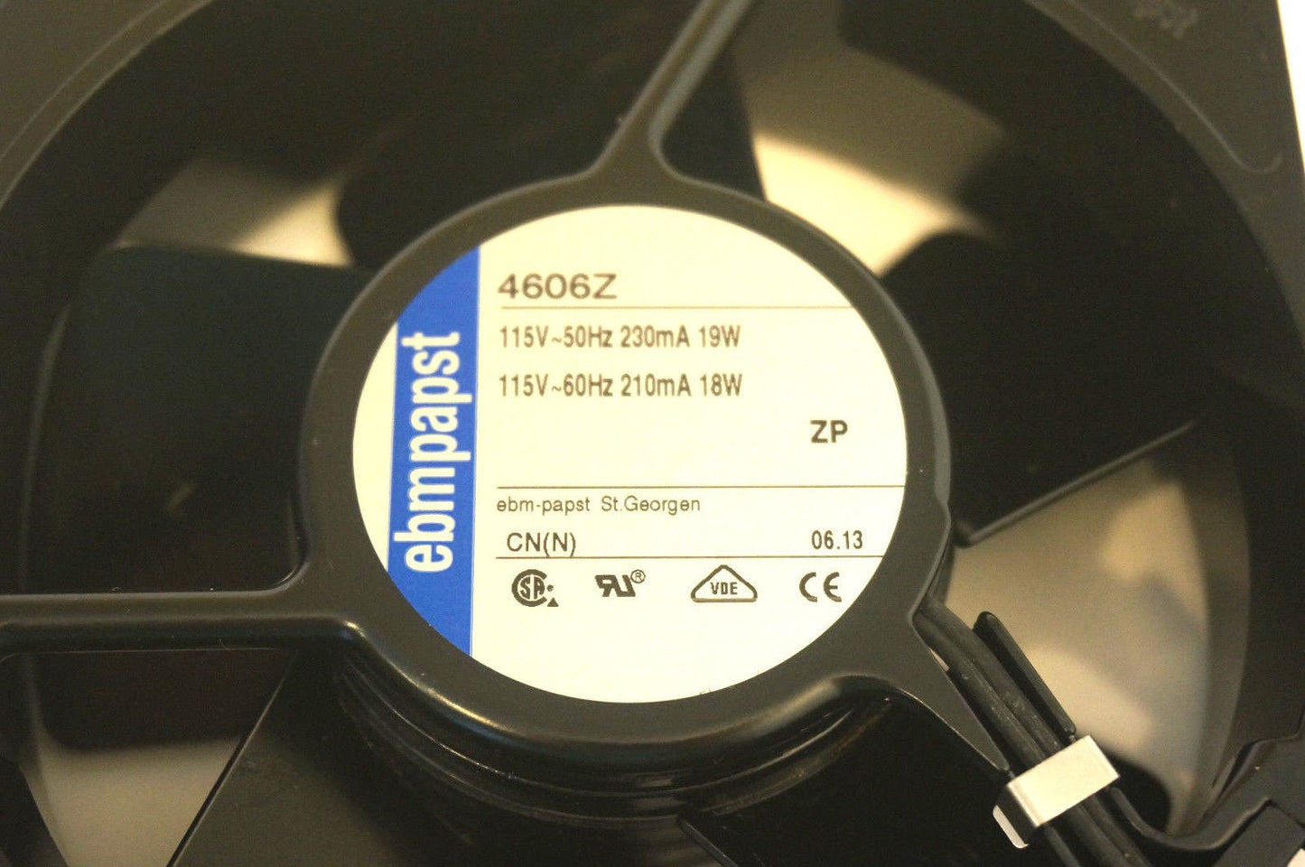 EBM PAPST - 4606Z - AXIAL FAN, 119MM x 119MM x38MM, 115VAC, 45dBA