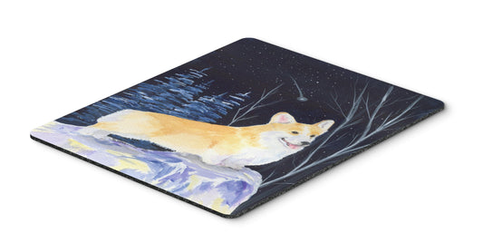 Caroline's Treasures SS8353MP Starry Night Corgi Mouse Pad, Hot Pad or Trivet for Home Office Gaming Working Computers Laptop Mouse Mat,Washable Large