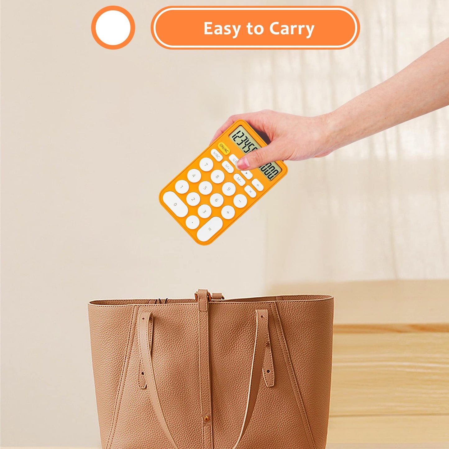 VEWINGL Standard Calculator, 12 Digit Large Display Desktop Calculator with Big Buttons for Office, School, Home & Business