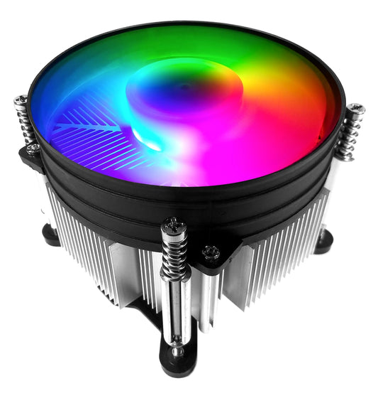 TRONWIRE TW-8 95W RGB LED CPU Cooler Aluminum Heatsink Copper Core Base 4-Pin PWM 92mm Fan Pre-Applied Thermal Paste for Intel Core i3 i5 i7 i9 Socket