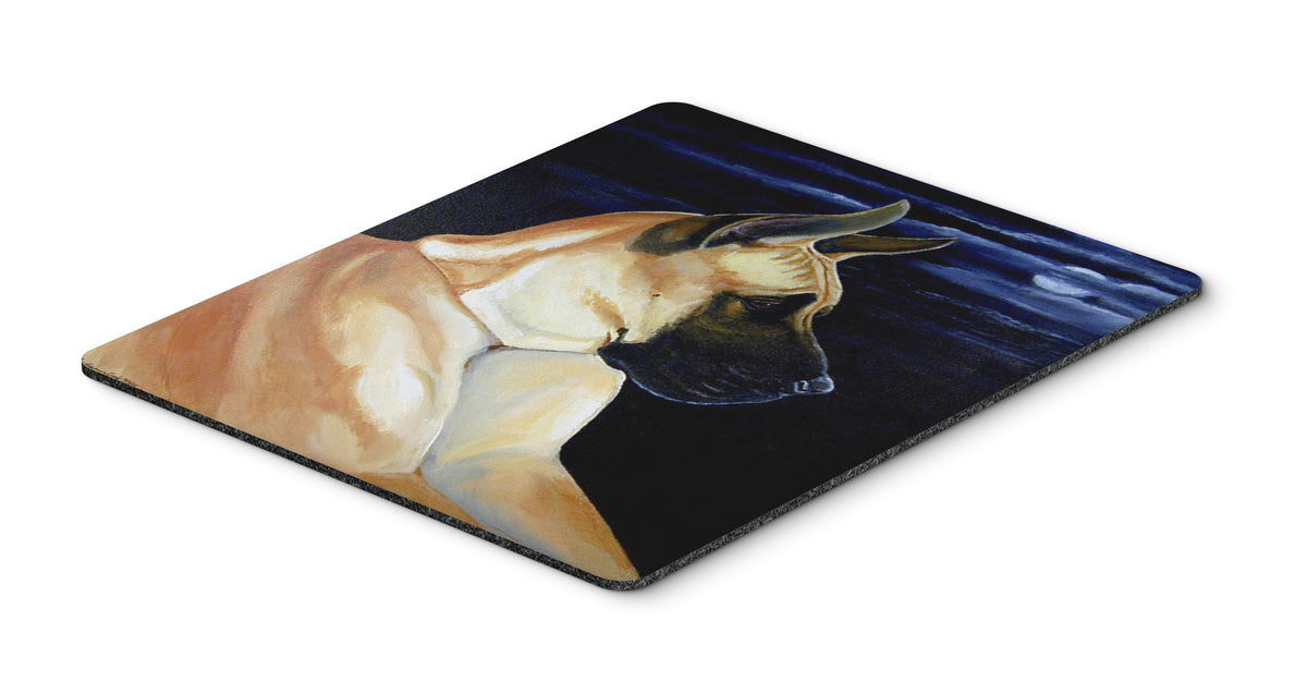 Caroline's Treasures 7059MP Fawn Great Dane in The Moonlight Mouse Pad, Hot Pad or Trivet for Home Office Gaming Working Computers Laptop Mouse