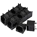uxcell 10Pcs RJ45 8P8C PCB Jack Modular Mount Network Ethernet Connectors