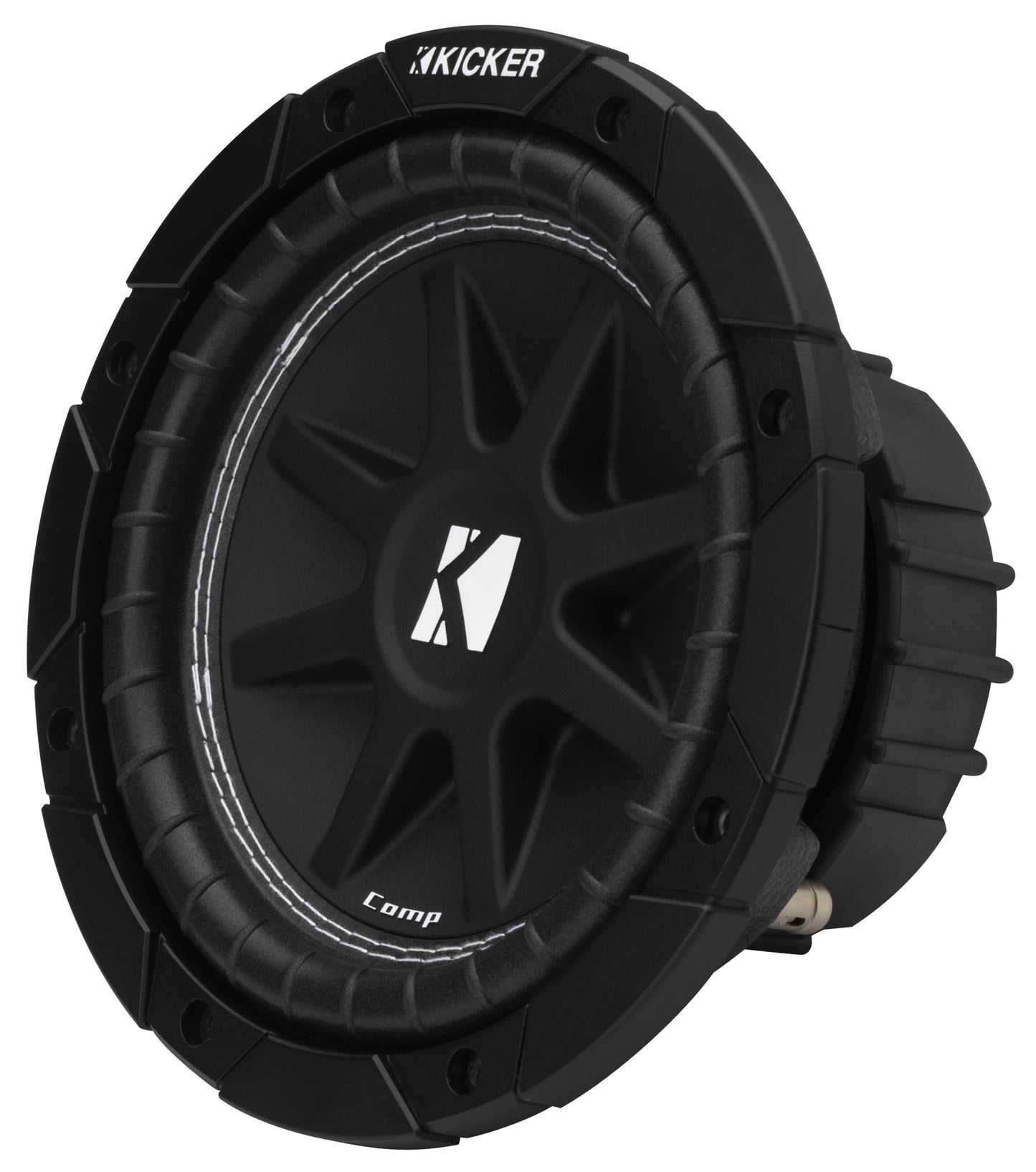 Kicker 43C84 Comp 8" Subwoofer, Single Voice Coil, 4-Ohm (Renewed)