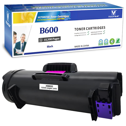 VICTORSTAR Remanufactured Toner Cartridge B600 B605 B610 B615 Black Standard Capacity 10300 Pages for Xerox Versalink B600 B605 B610 B615 Laser