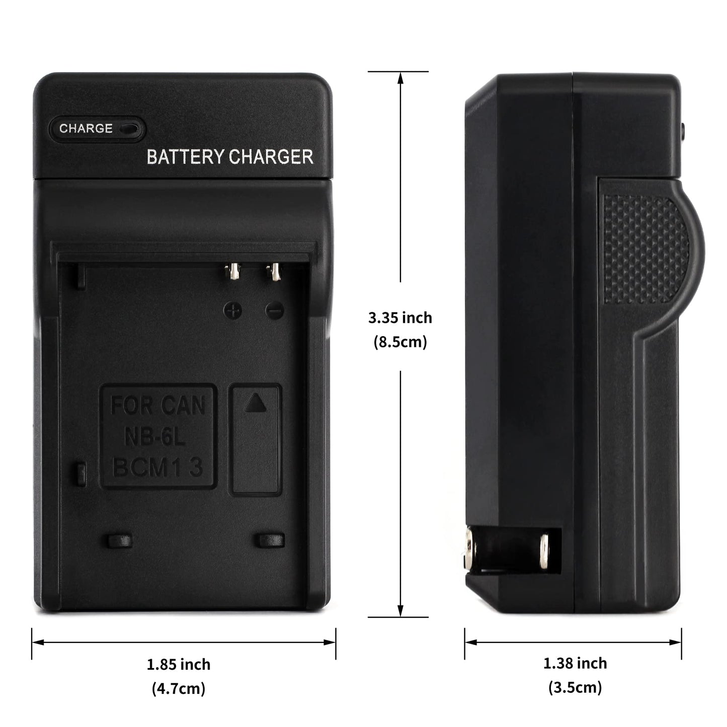 Norifon NB-6L Wall Charger for Canon PowerShot SX530 HS, SX610 HS, SX710 HS, SD1200 is, SD1300 is, S120 IXY 10S IXY 30S and More with Foldable Plug