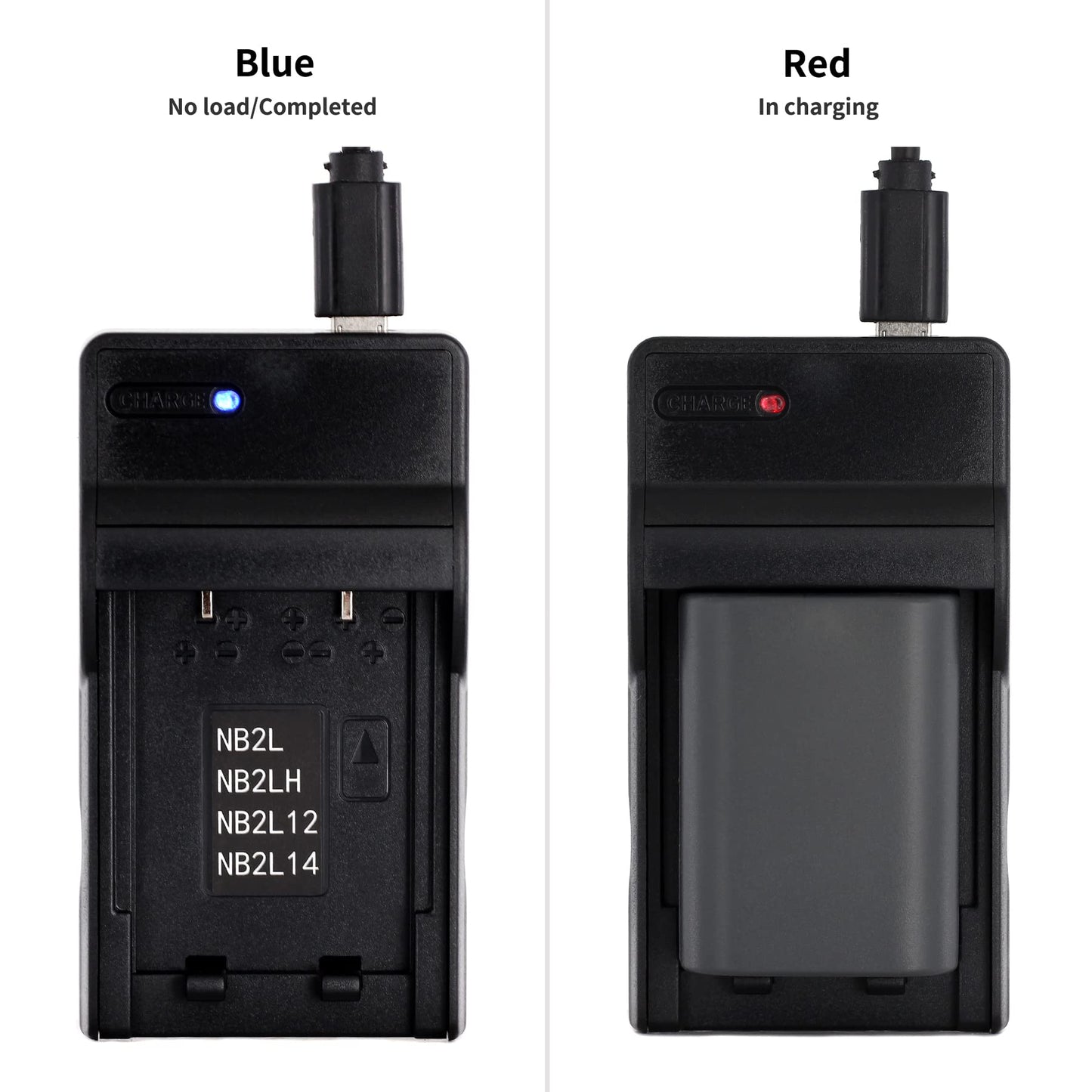 Norifon NB-2L USB Charger for Canon EOS 350D 400D Optura 30 40 50 500 PowerShot G7 G9 S40 S45 S50 S60 S70 S80 ZR100 ZR200 ZR500 ZR800 ZR830 ZR900