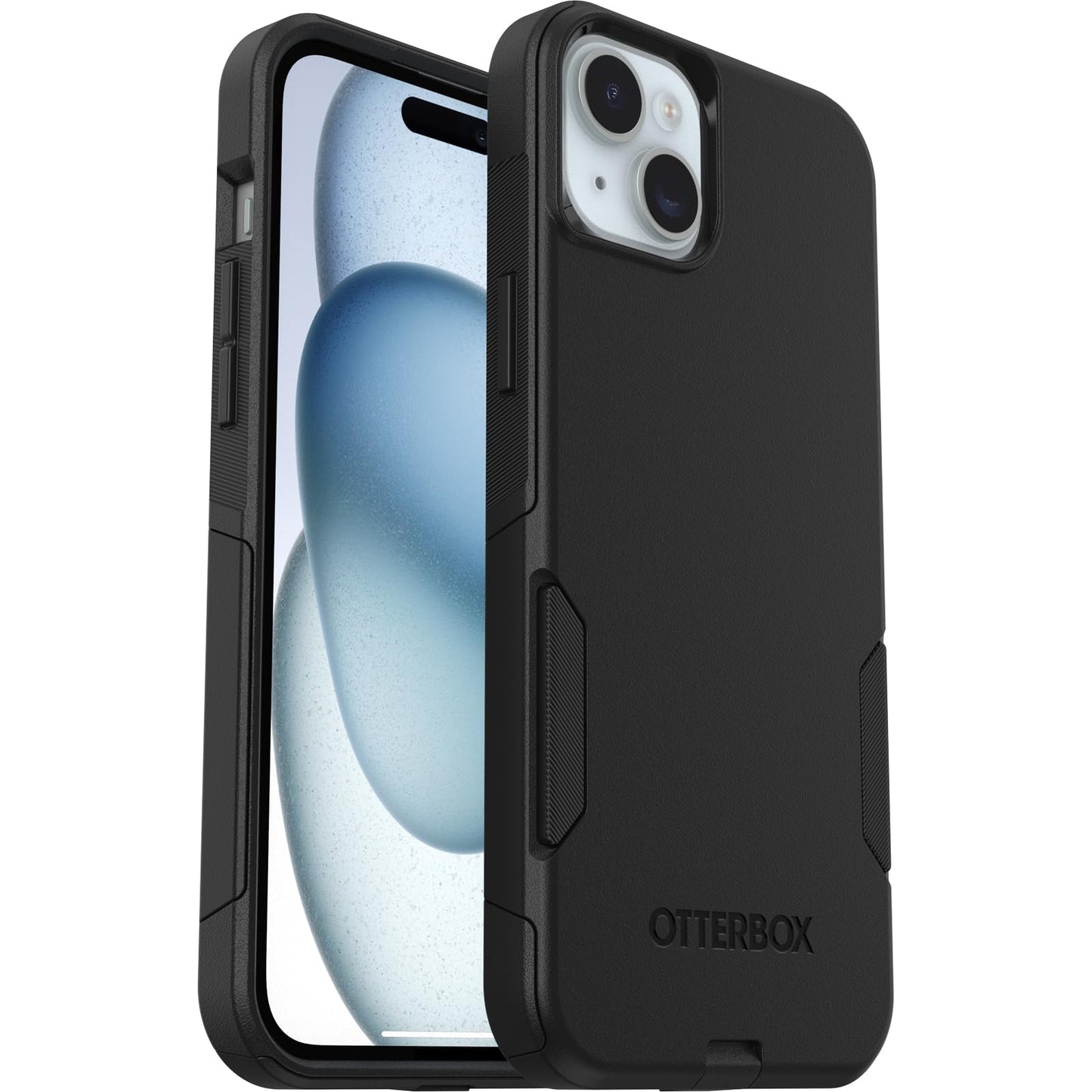 OtterBox iPhone 15 Plus and iPhone 14 Plus Commuter Series Case - Black, Slim & Tough, Pocket-Friendly, with Port Protection