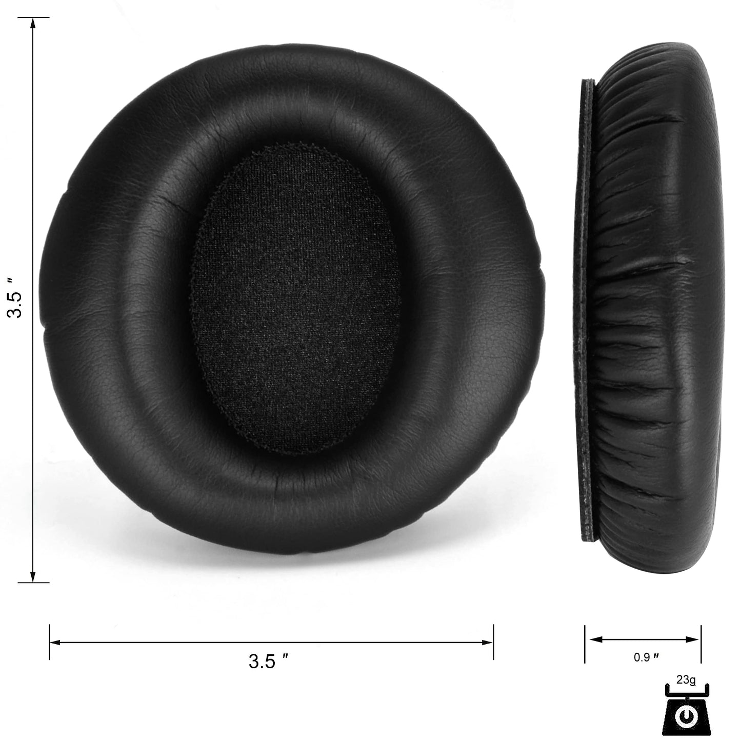 E7 Round Ear Pads - Replacement Ear Cushion Foam Compatible with COWIN E7 / E7 Pro Active Noise Cancelling Headphone, Softer Leather,High-Density