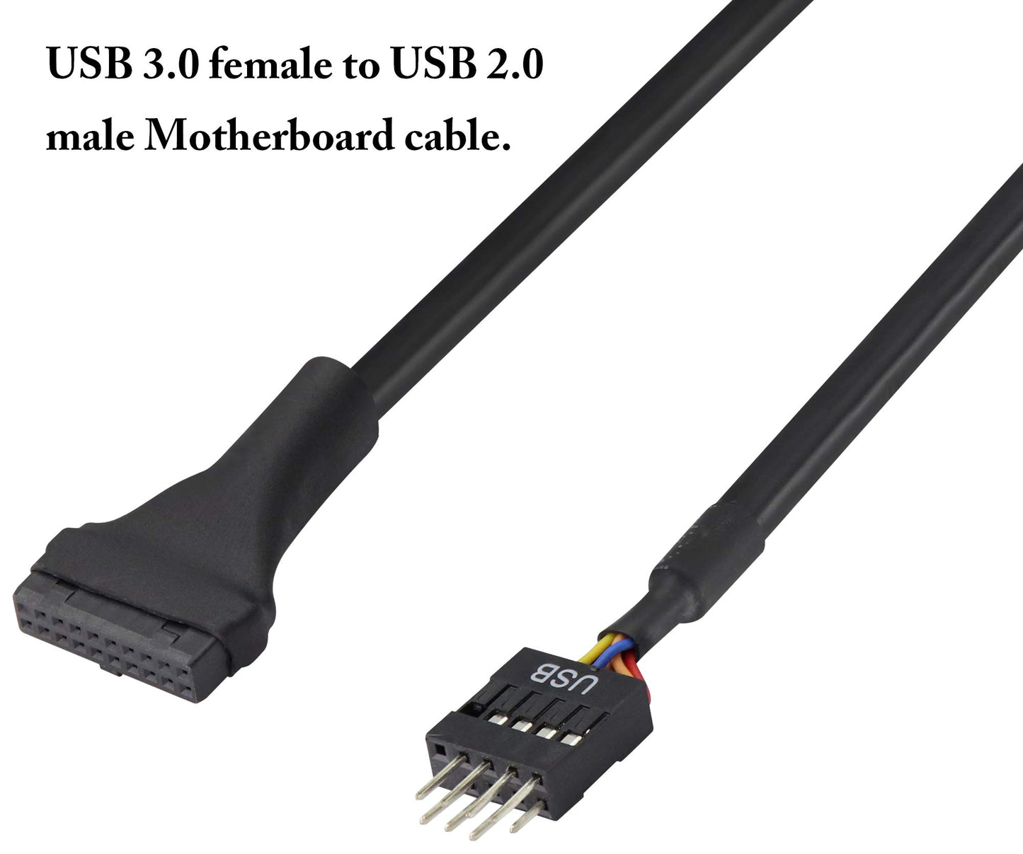 zdyCGTime Motherboard Adapter Cable,USB 3.0 19Pin Female to USB 2.0 9Pin Male convertor Computer Cable Connector,Motherboard 9Pin Male to 20Pin Female