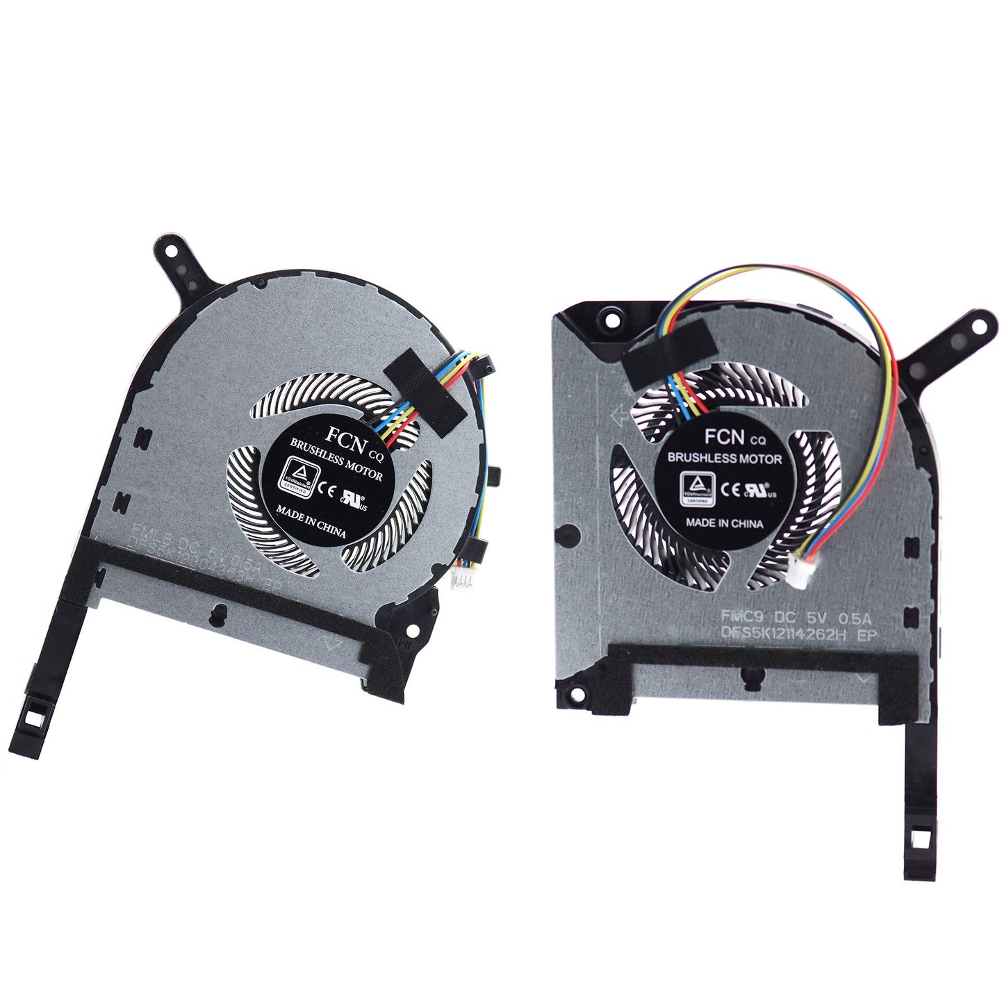 Deal4GO CPU & Graphics GPU Cooling Fan Replacement for ASUS FX506 FX505 FX566 FX706 FA506 FA706 FX705 FX506LH-AS51 FX505DT-AH51 FX566LH-HN257T