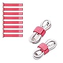 Wrap-It Storage Cinch Straps - 5" (8-Pack) Coral - Appliance Cord Organizer and Cable Ties for Chargers and Home Office Accessories