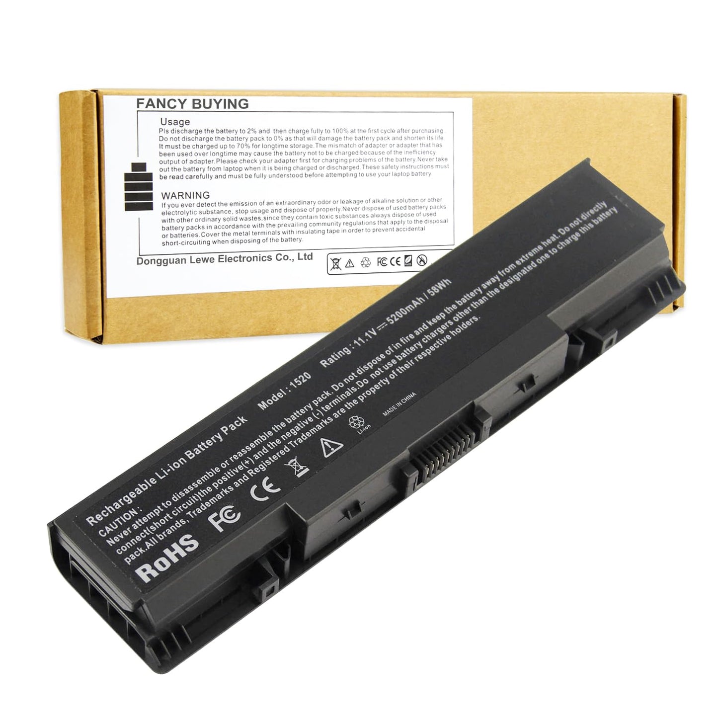 Laptop Battery for Dell Inspiron 1521 1520 1721 pp22l pp22x ; Dell Vostro 1500 1700, fits P/N W280 0UW280 NR239 312-0589 451-10477 FK890 GK476 GK479