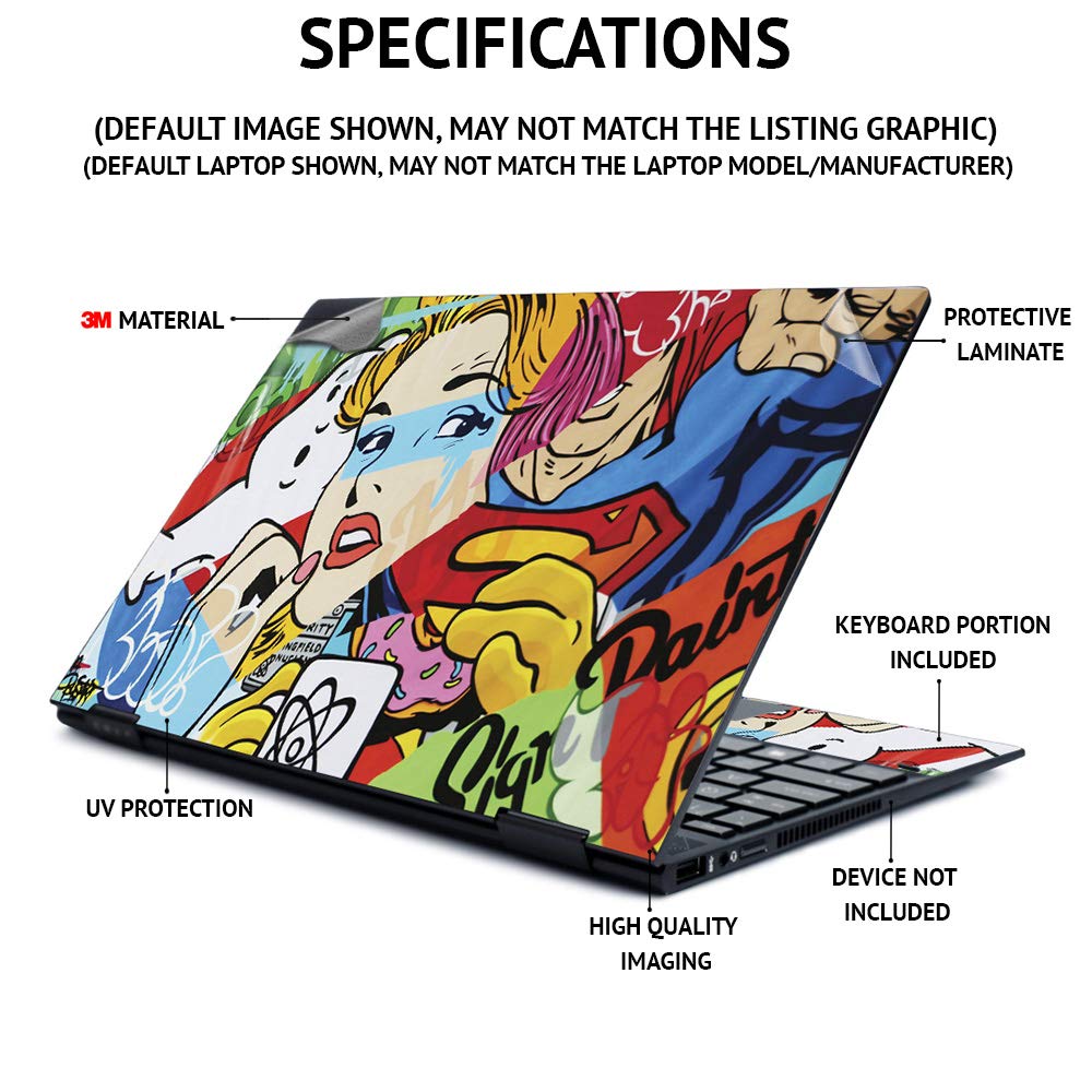 MightySkins Skin Compatible with Microsoft Surface Pro 9 (2022) - Primary Smoke | Protective, Durable, and Unique Vinyl Decal wrap Cover | Easy…