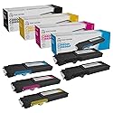 LD Products Compatible 593 Replacement for Dell C2660dn & C2665dnf High Yield Printer Toner Cartridges (2 Black 593-BBBU, 1 Cyan 593-BBBT, 1 Magenta
