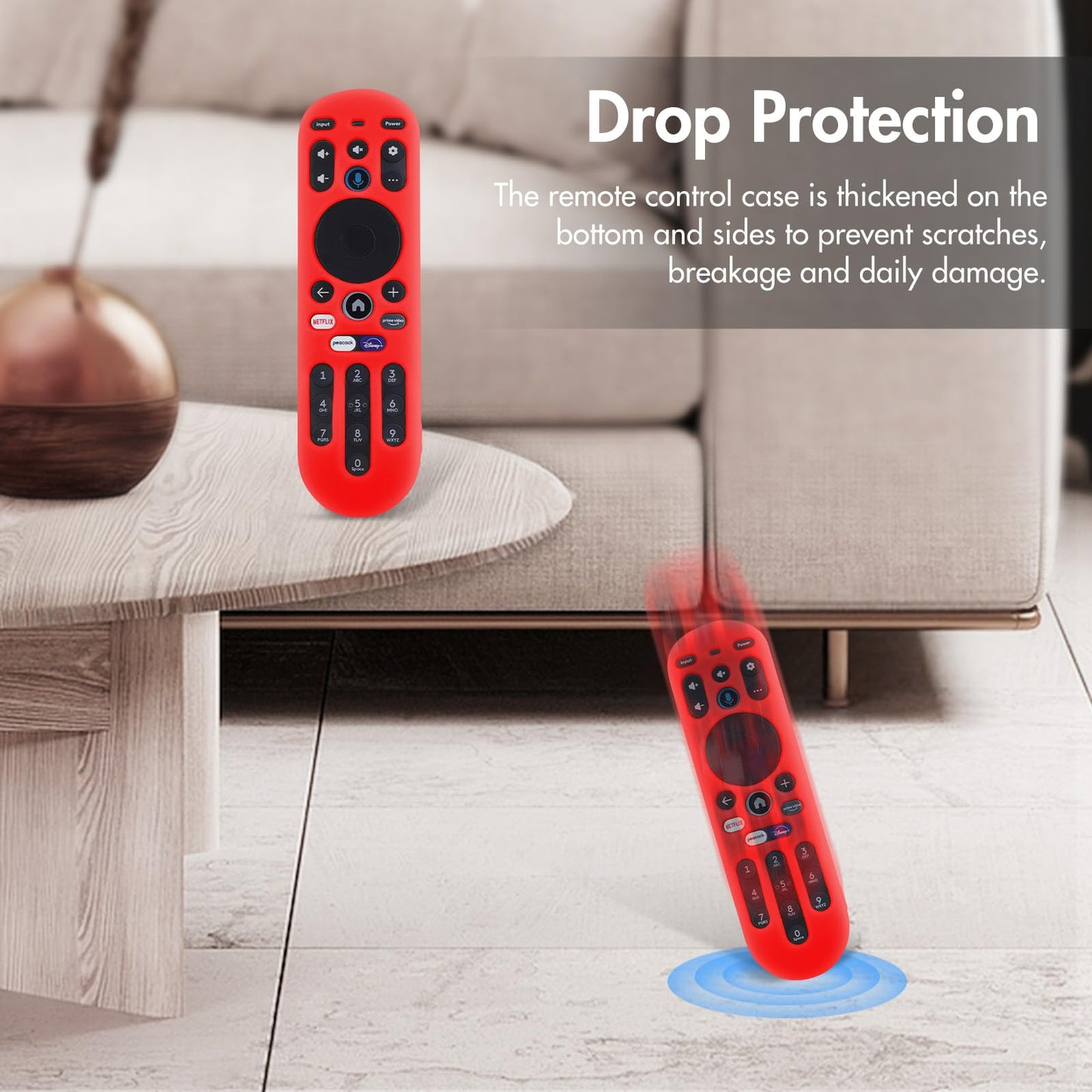 LEFXMOPHY Case Cover for Xumo MG3-R34010 Stream Box TV Remote, Silicone Protector for Pioneer Xfinity Spectrum Element 764f0000100 Remote Control