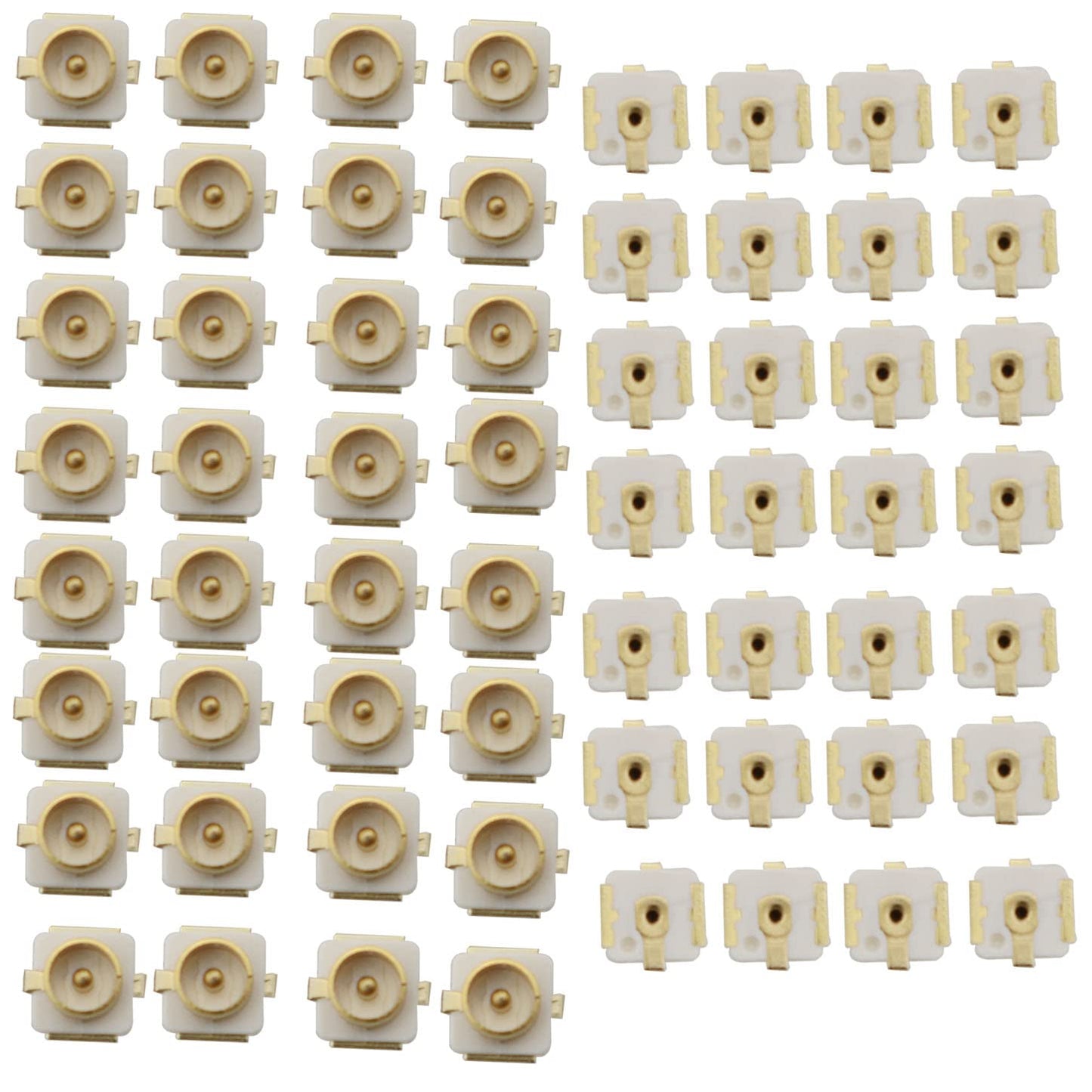 YHXiXi 60PCS PCB Mount Jack Coaxial Connectors SMD SMT Solder for PCB Mount Socket Jack Female RF Coaxial Connector