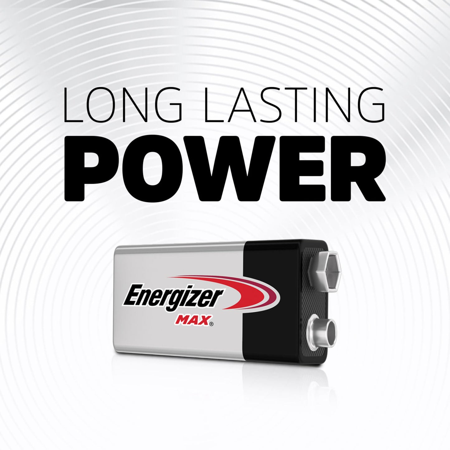 Energizer MAX 9V Battery (1 Pack), 9 Volt Alkaline Batteries