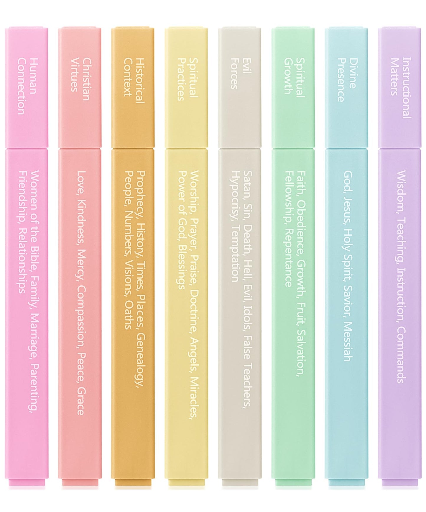 Mr. Pen- Bible Highlighters with Color-Coding System, 8 Pack