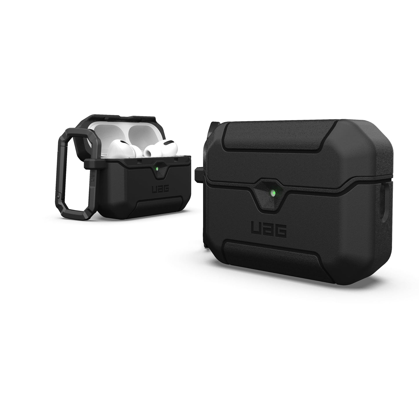 URBAN ARMOR GEAR UAG Designed for AirPods Pro 3rd Gen Case, Rugged Military Grade Drop Proof Protective Cover with Detachable Carabiner Clip & Secure