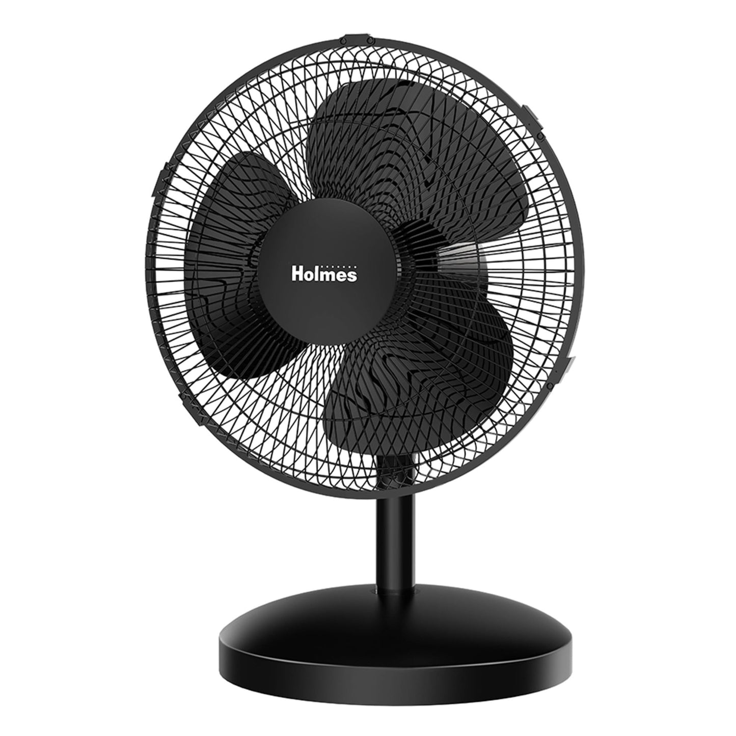 Holmes 12" Oscillating Table Fan 3-Speed Adjustable 15° Tilt Quiet