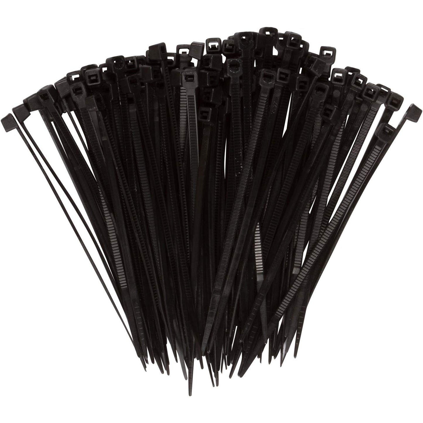 Morris Products Ultraviolet Black Nylon Cable Ties - 4 Inch Length -Heavy Duty, 18-Pound Tensile Strength - 1.18 Max Bundle Diameter - Cable