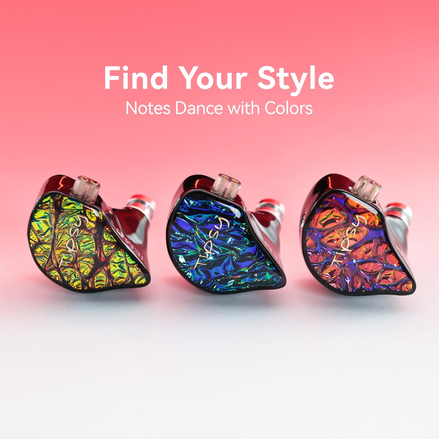 Tipsy M1 IEM, Bamboo Fiber Diaphragm in-Ear Monitor, Warm, Lively Bass & Vocals, 36dB Noise Isolation, Resin Shell, Detachable 0.78mm 2‑Pin Cable (No…