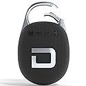 Dolphin Waterproof Clip-On Bluetooth Speaker - Portable & Rechargeable, Perfect for Hiking, Travel, Beach, Pool, and Outdoor Adventures (Black)