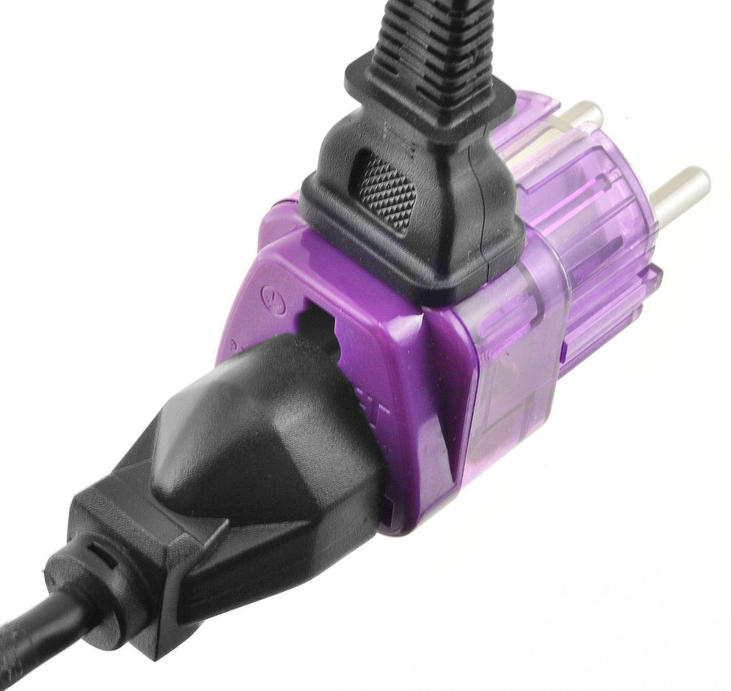 AC Power Travel Adapter Plug for US Canada South & North America/with Dual Plug-in Ports and Surge Protection/Grounded