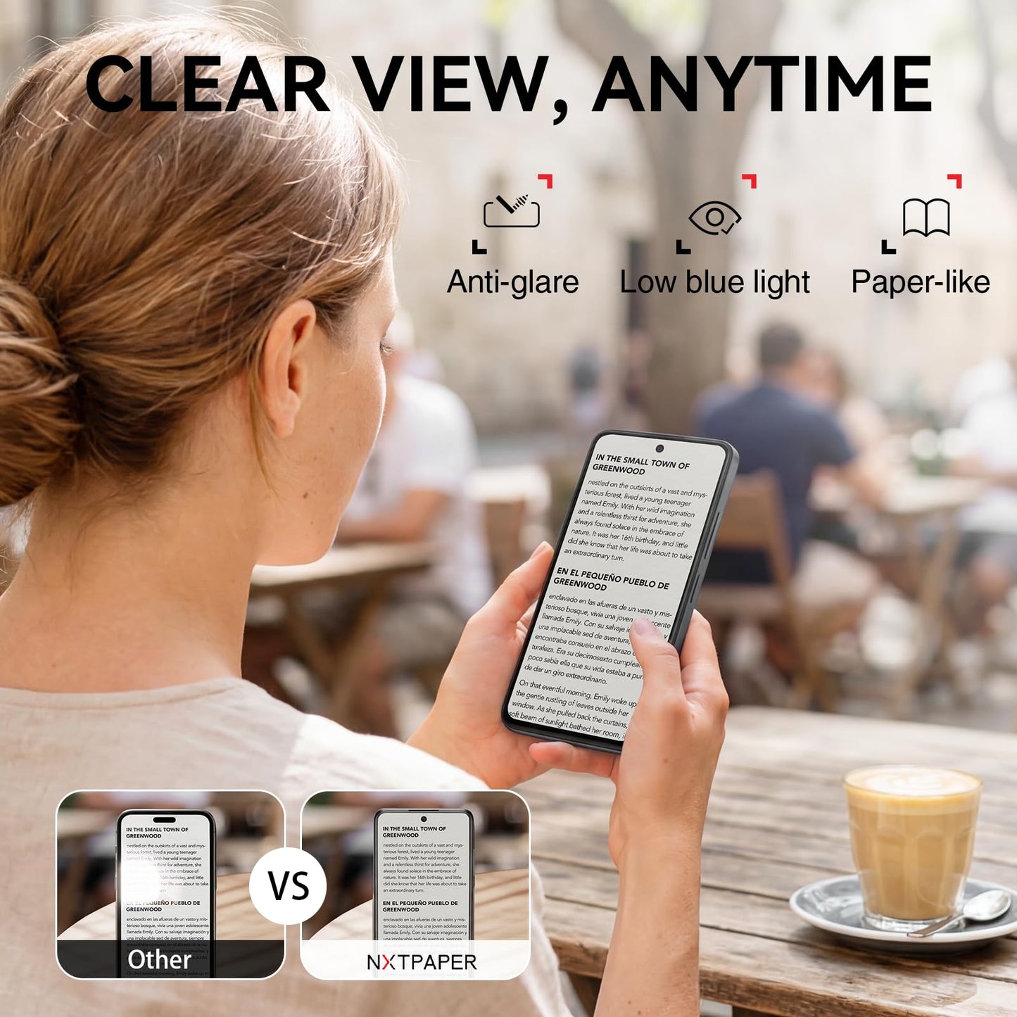 TCL 60 XE NXTPAPER 5G Cell Phone, AT&T, T-Mobile & Verizon Unlocked Android Smartphone, 8GB+128GB, 6.8" 120Hz Paper-Like Display, AI Features, 5010mAh
