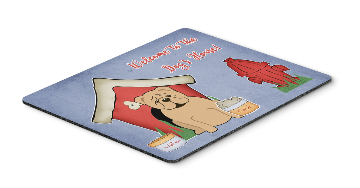Caroline's Treasures BB2878MP Dog House Collection English Bulldog Fawn Mouse Pad, Hot Pad or Trivet for Home Office Gaming Working Computers Laptop