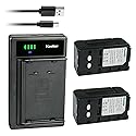 Kastar 2-Pack NP-77H Battery and LTD2 USB Charger Compatible with Sony CCD-TRV21 CCD-TRV211 CCD-TRV212 CCD-TRV21E CCD-TRV22 CCD-TRV24E CCD-TRV29