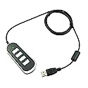 Adapter RJ9 Headset Desk Phone Connect To Coputer PC Laptop Mac Tablet Window Sofphones Devices Compatible With Plantronic Jabra Sennheiser Wireless