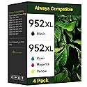 Toner Kingdom Ink Cartridges Remanufactured for HP 952 XL Ink Cartridge Combo Pack Work for HP OfficeJet 8702 OfficeJet Pro 7720 7740 8210 8710 8720