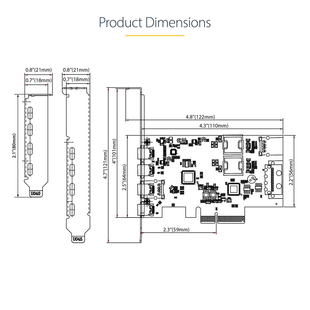 StarTech 5-Port USB 10Gbps PCIe Card (PS4C3IA3-USB-C-CARD)